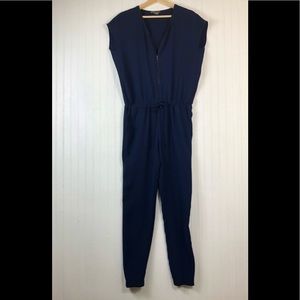 Vince. Women's Blue Zip Up Jumpsuit Jogger Sz 4